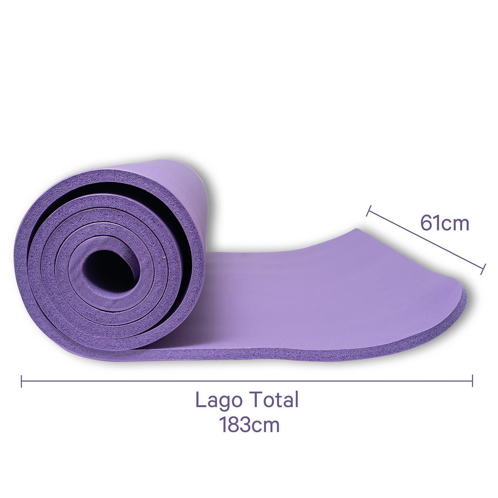 Set de 4 Tapetes Para Yoga/pilates 10 Mm Fuxion Sports