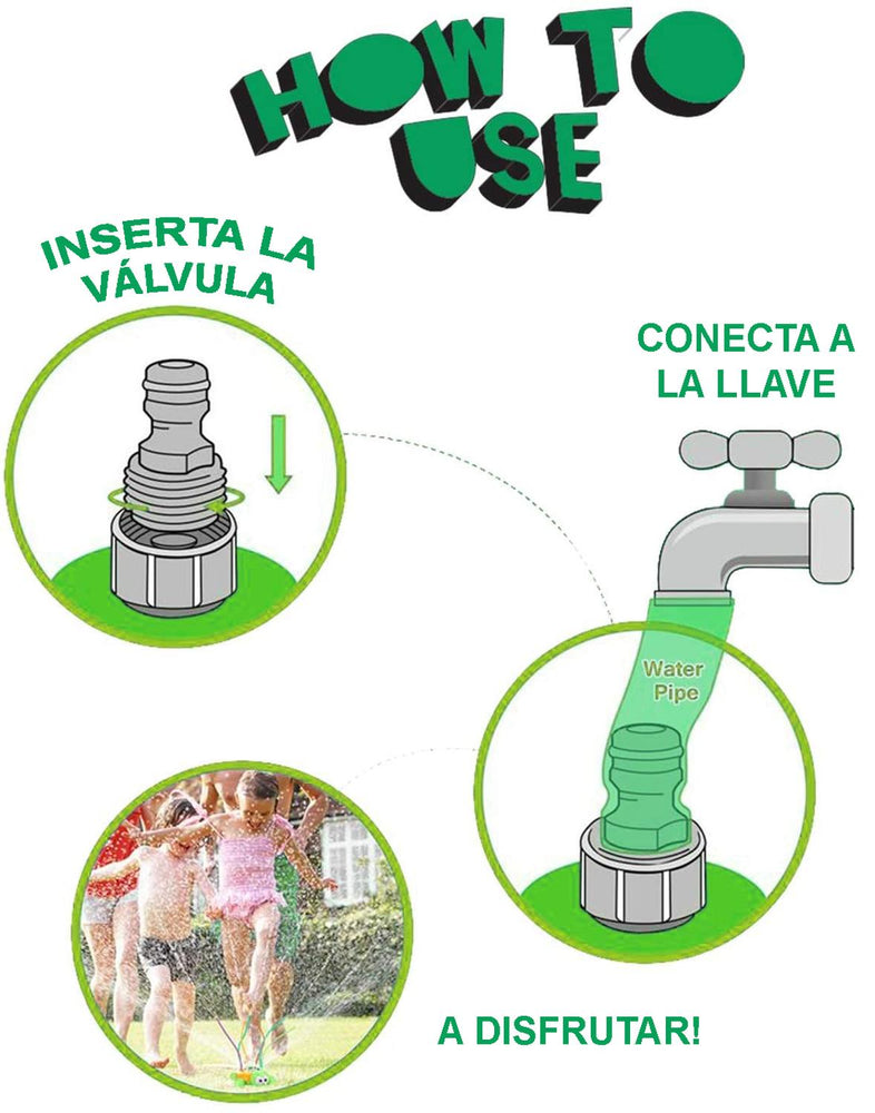 Aspersor de Agua de Jardin Juguete Verano para niños