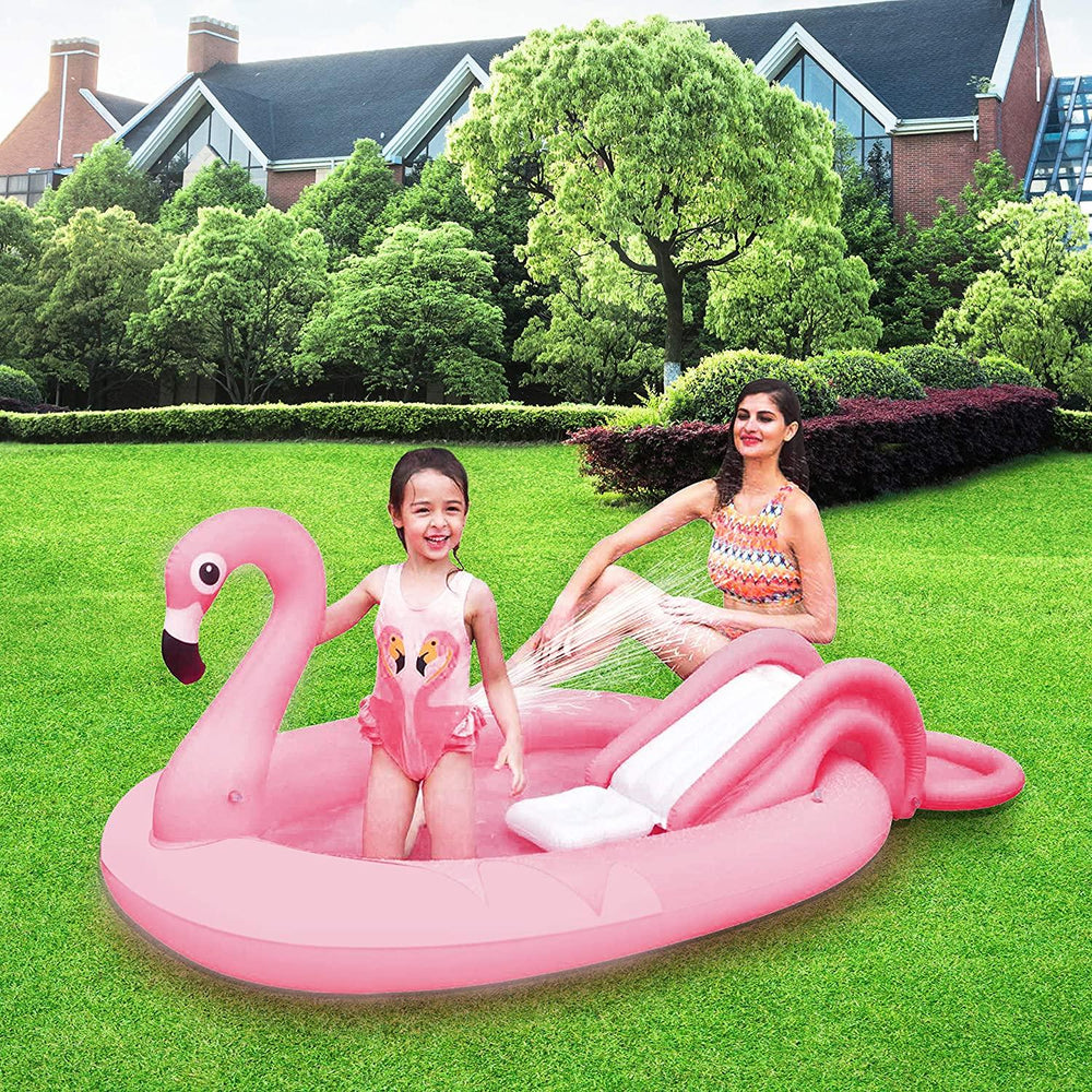 Piscina Flamingo Inflable Resistente Alberca Para Niños