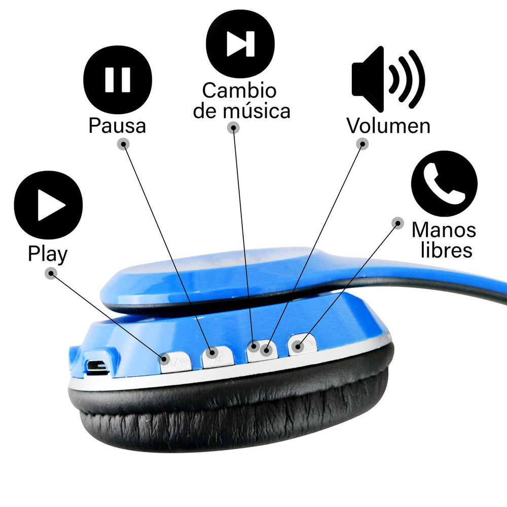 Audifonos inalámbricos bluetooth con micrófono BS-HPBT-02