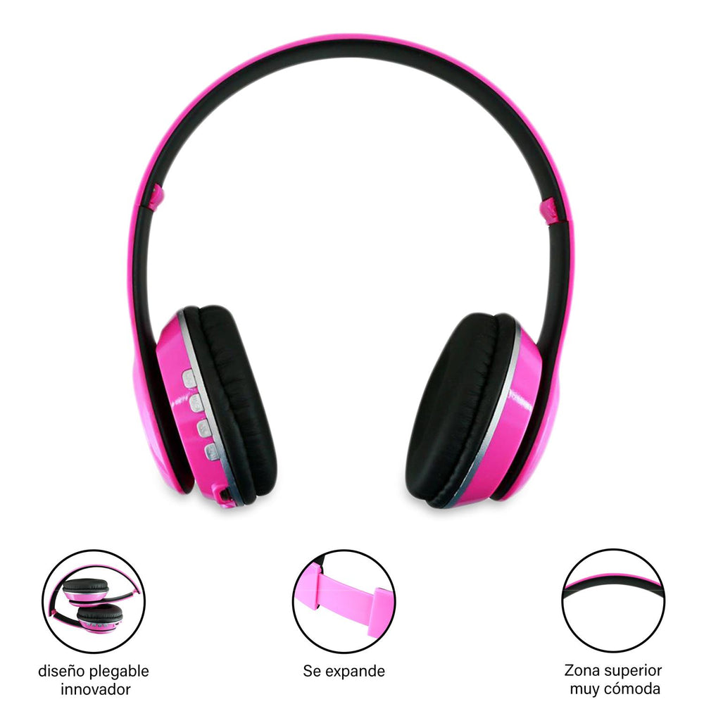 Audifonos inalámbricos bluetooth con micrófono BS-HPBT-02