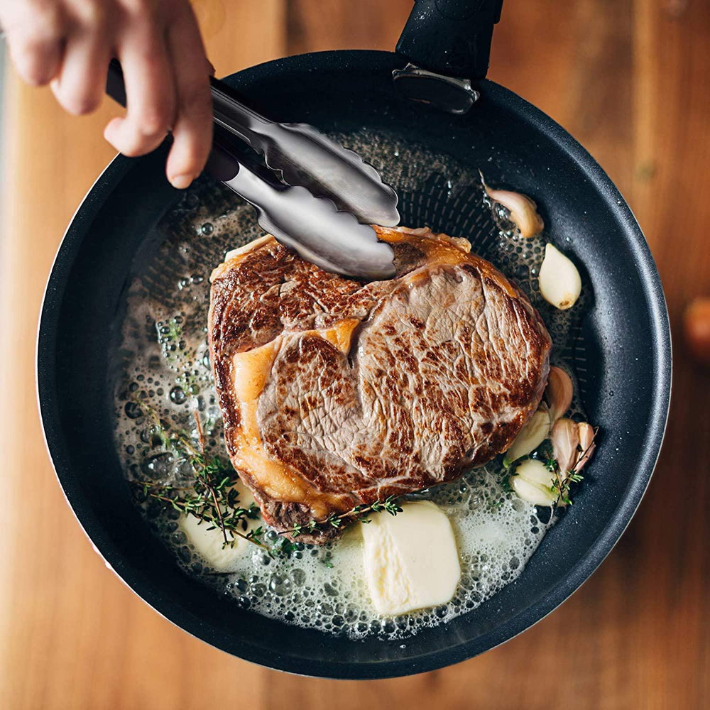 Juego de 2 pinzas de acero inoxidable para parrilla