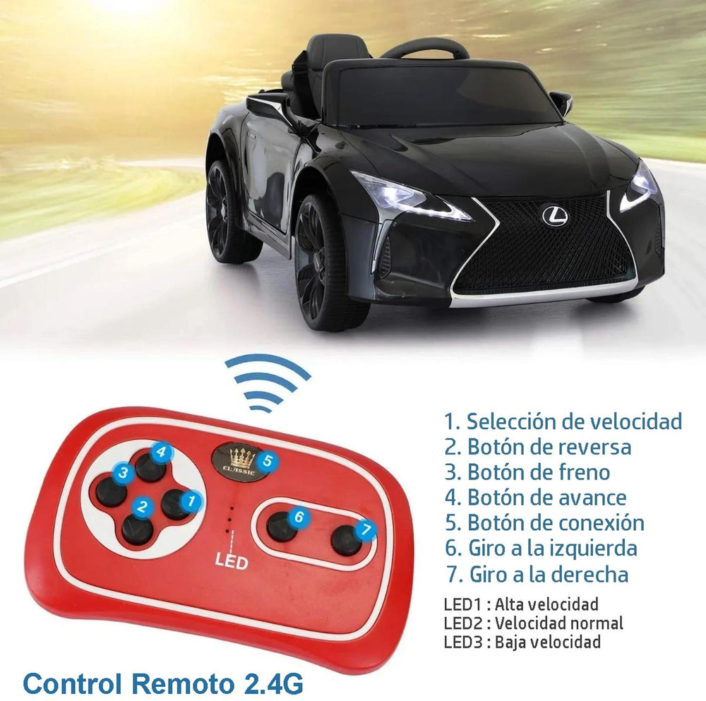 Carrito Montable Eléctrico Lexus LC500 Control Remoto