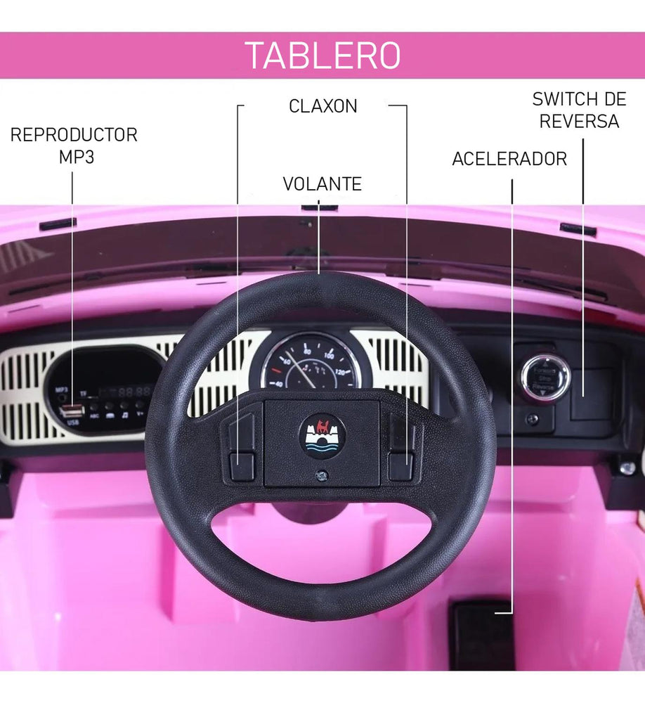 Carrito Montable Eléctrico Volkswagen Beetle 12v