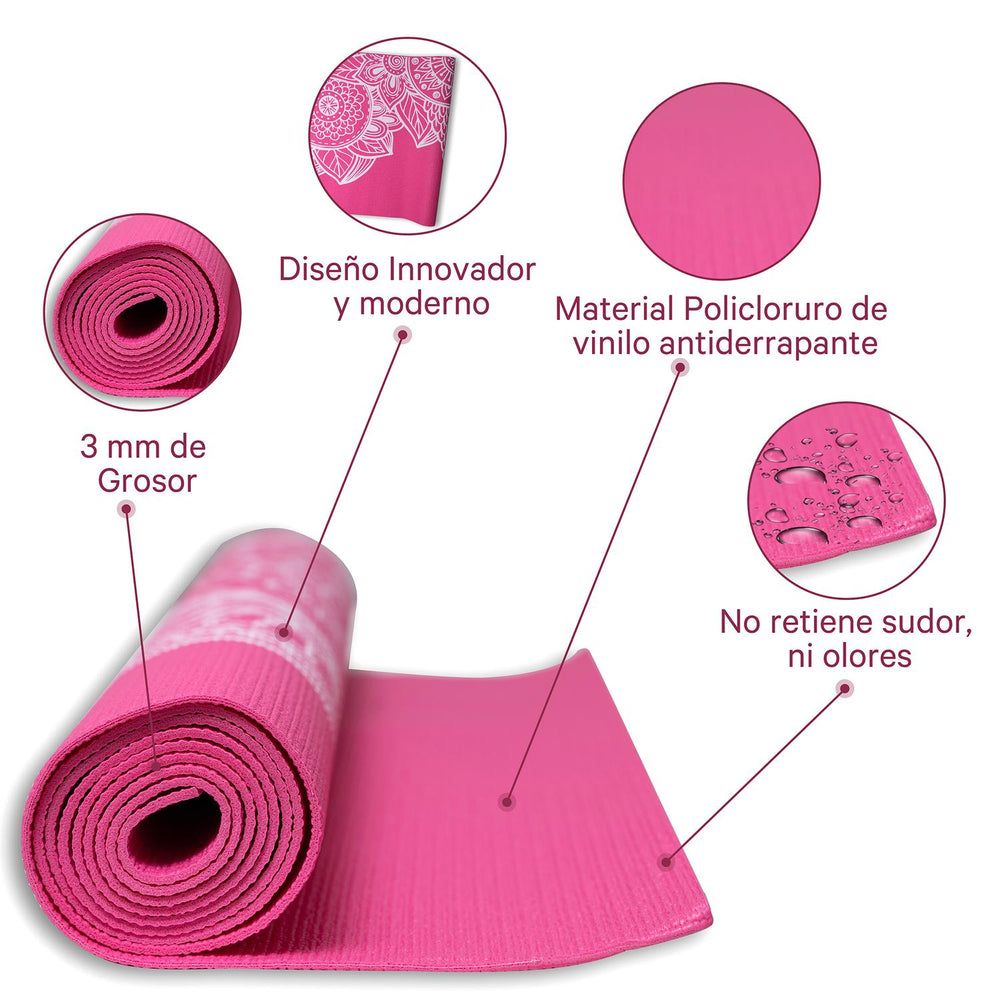Tapete para practicar Yoga Fuxion Sports 3 mm FS-TY3MM