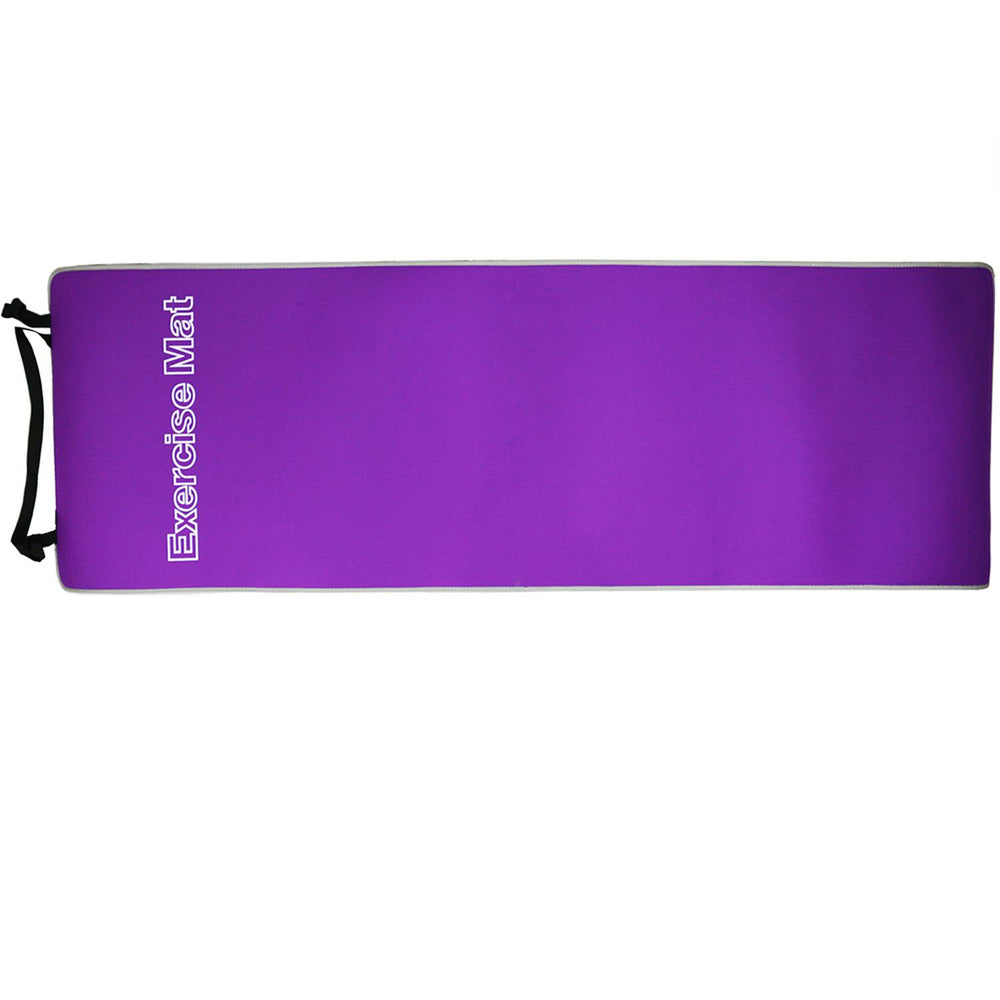 Tapete de yoga 10mm con cubierta de tela pilates antideslizante