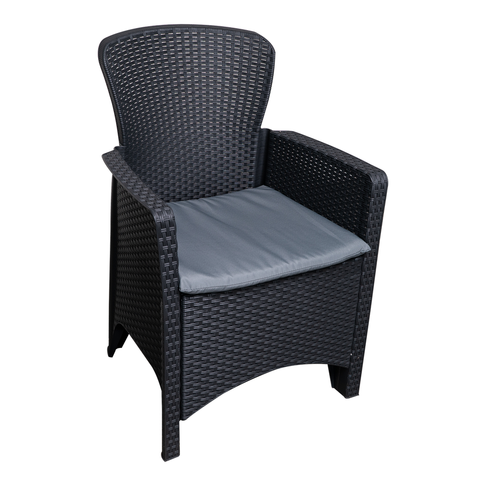 Set de 2 sillones de Rattan y Mesa para Jardín SO-RSET2-02