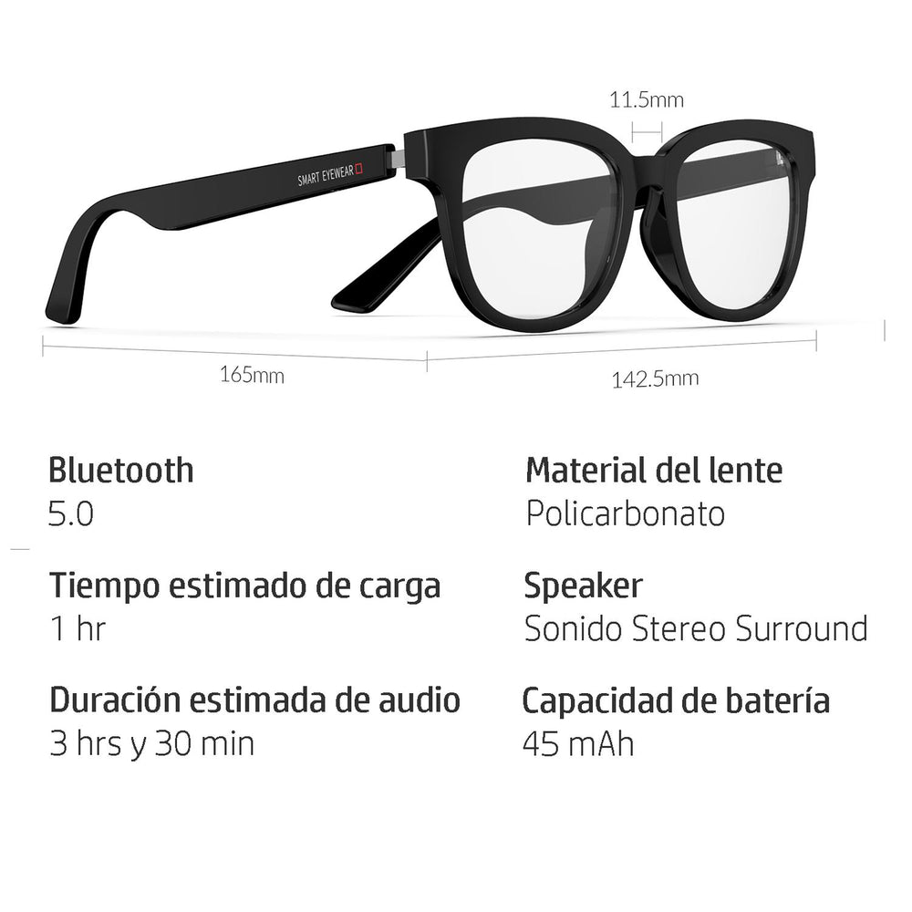 Lentes Smart con Audio Integrado Bluetooth 5.0