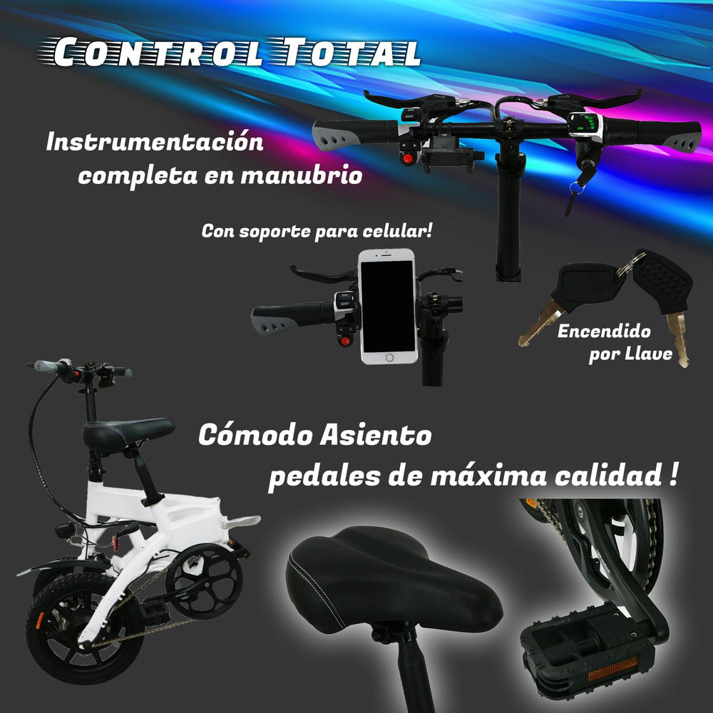 Bicicleta Eléctrica MT-14007, 5.2AH