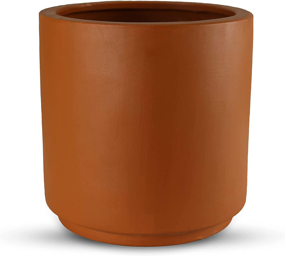 Maceta Cilindro Barro Loza 25.4 cm
