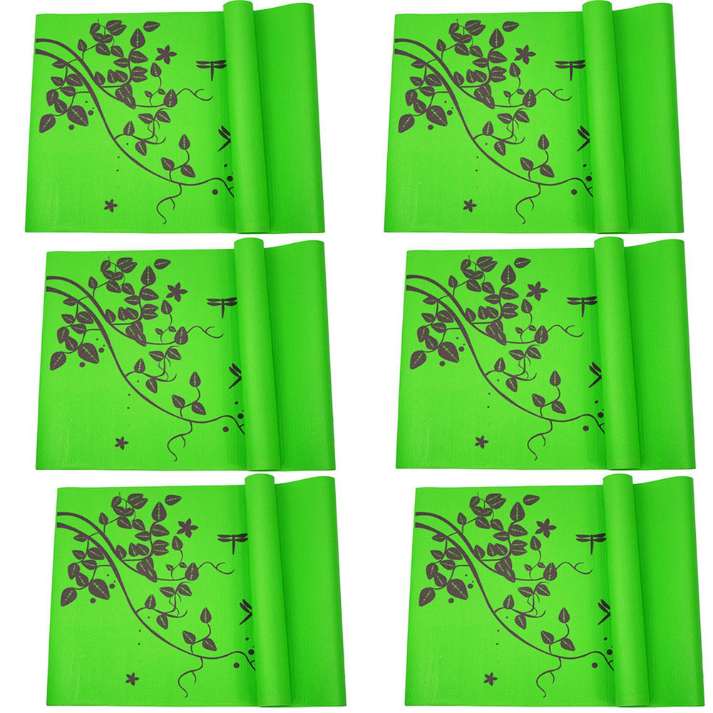 Set de 6 Tapetes Antiderrapante 3mm Yoga/ Pilates Varios Colores