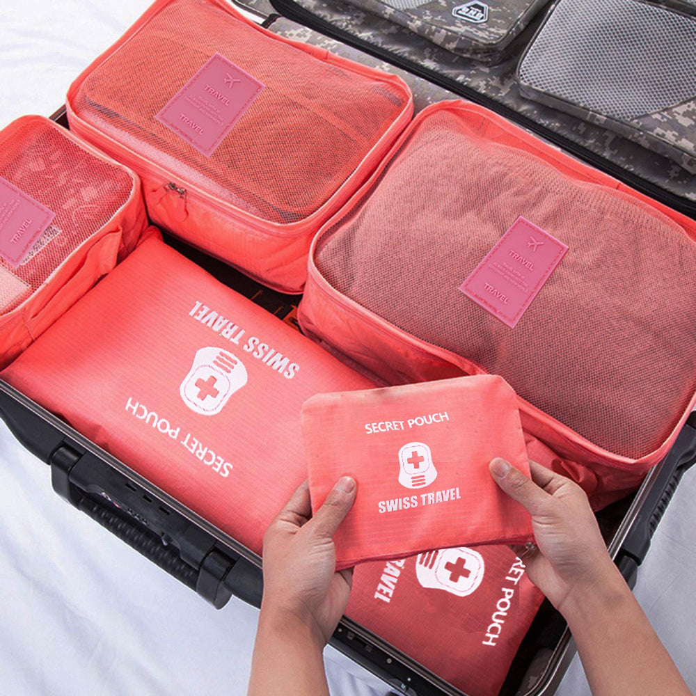 Set De 6 Organizadores De Poliester Para Ropa Swiss Travel