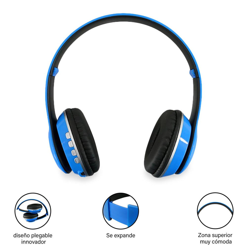 Audifonos inalámbricos bluetooth con micrófono BS-HPBT-02