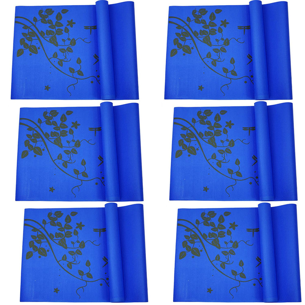 Set de 6 Tapetes Antiderrapante 3mm Yoga/ Pilates Varios Colores