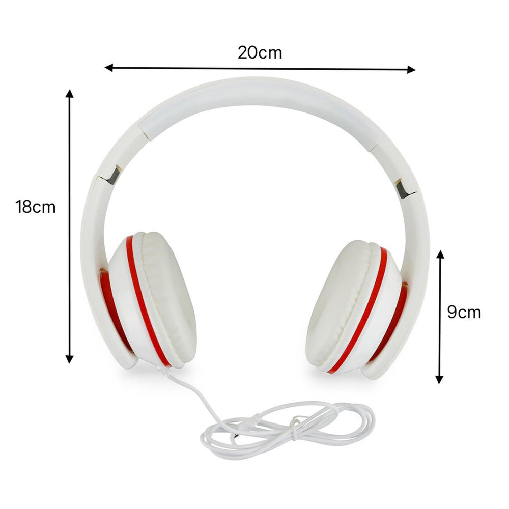 Audifonos sonido estéreo alámbricos cable 1.2mts BS-HPWR-01