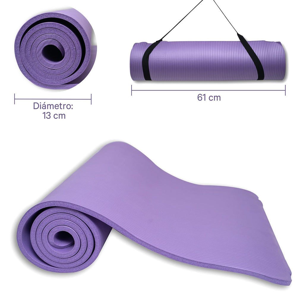 Set de 4 Tapetes Para Yoga/pilates 10 Mm Fuxion Sports