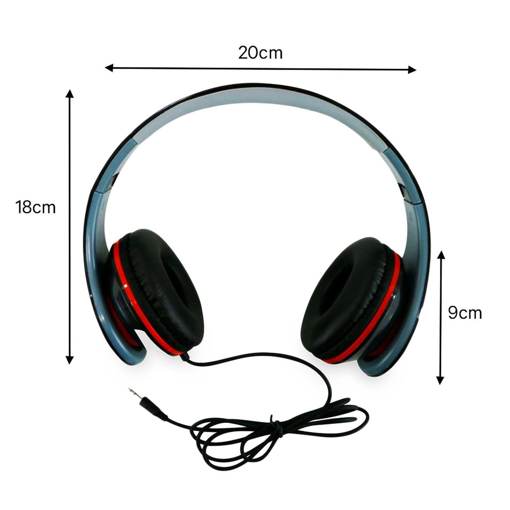 Audifonos sonido estéreo alámbricos cable 1.2mts BS-HPWR-01
