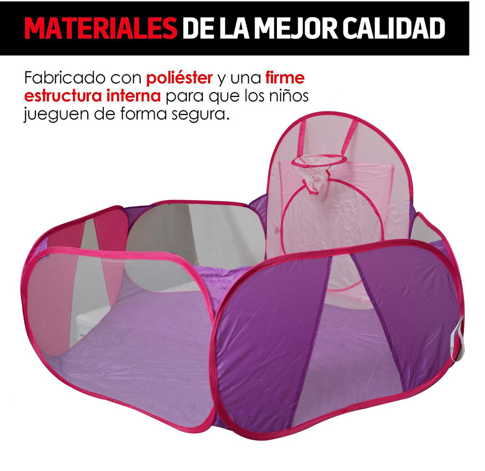 Alberca para Pelotas con Canasta Plegable