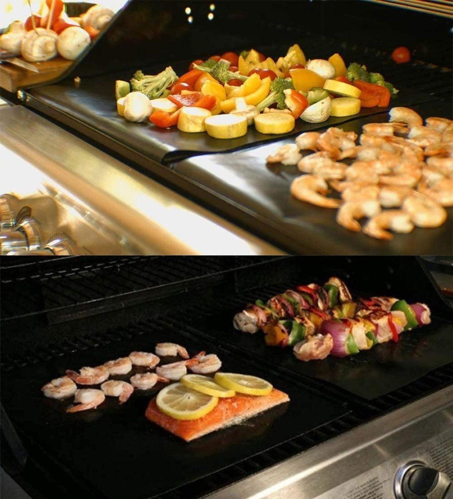 Set de 6 tapetes antiadherentes para asador 40 x 33 cm