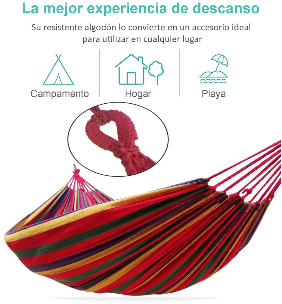 Hamaca de Tela de algodón Individual