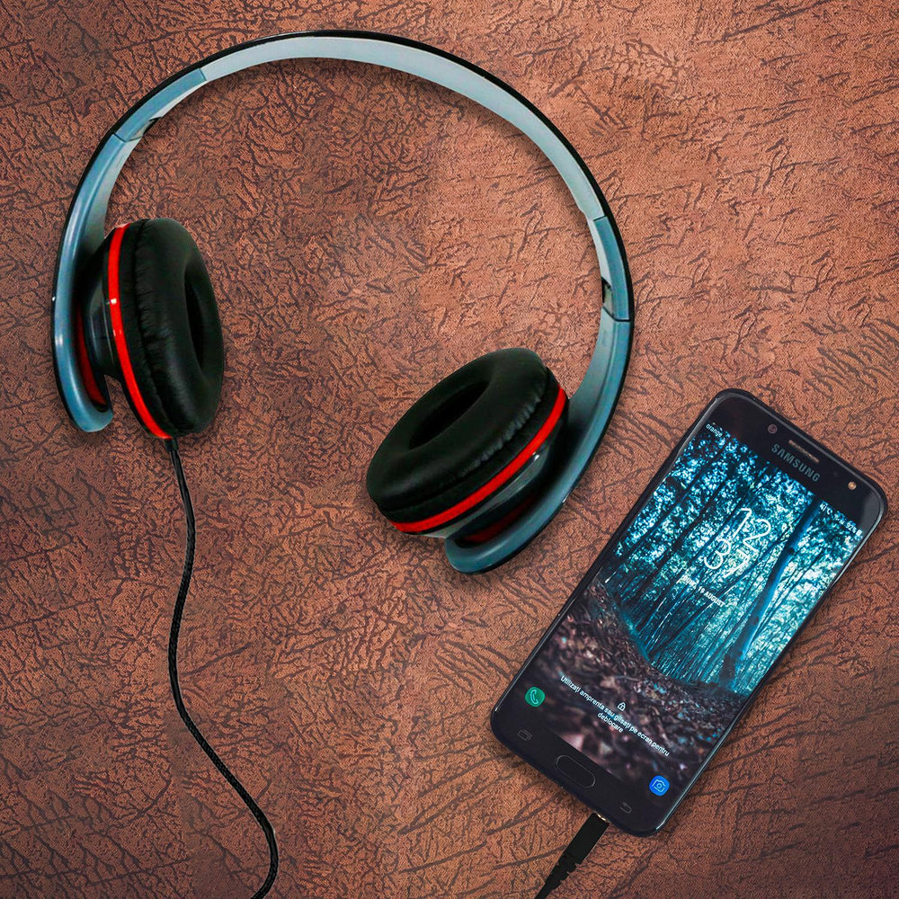 Audifonos sonido estéreo alámbricos cable 1.2mts BS-HPWR-01