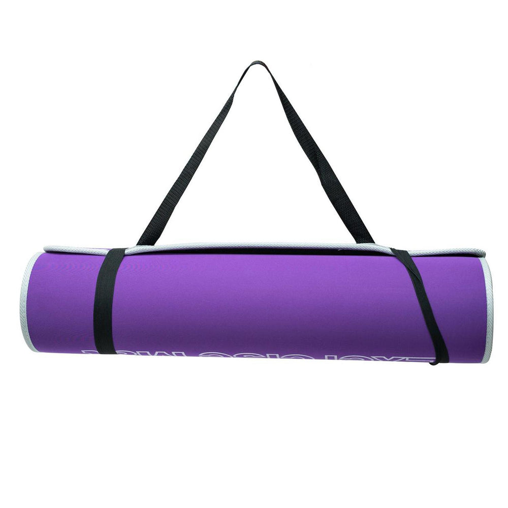 Tapete de yoga 6mm con cubierta de tela antideslizante