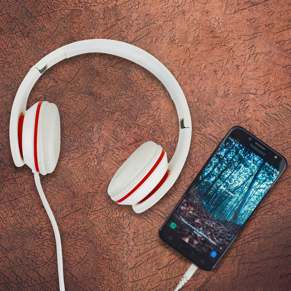 Audifonos sonido estéreo alámbricos cable 1.2mts BS-HPWR-01