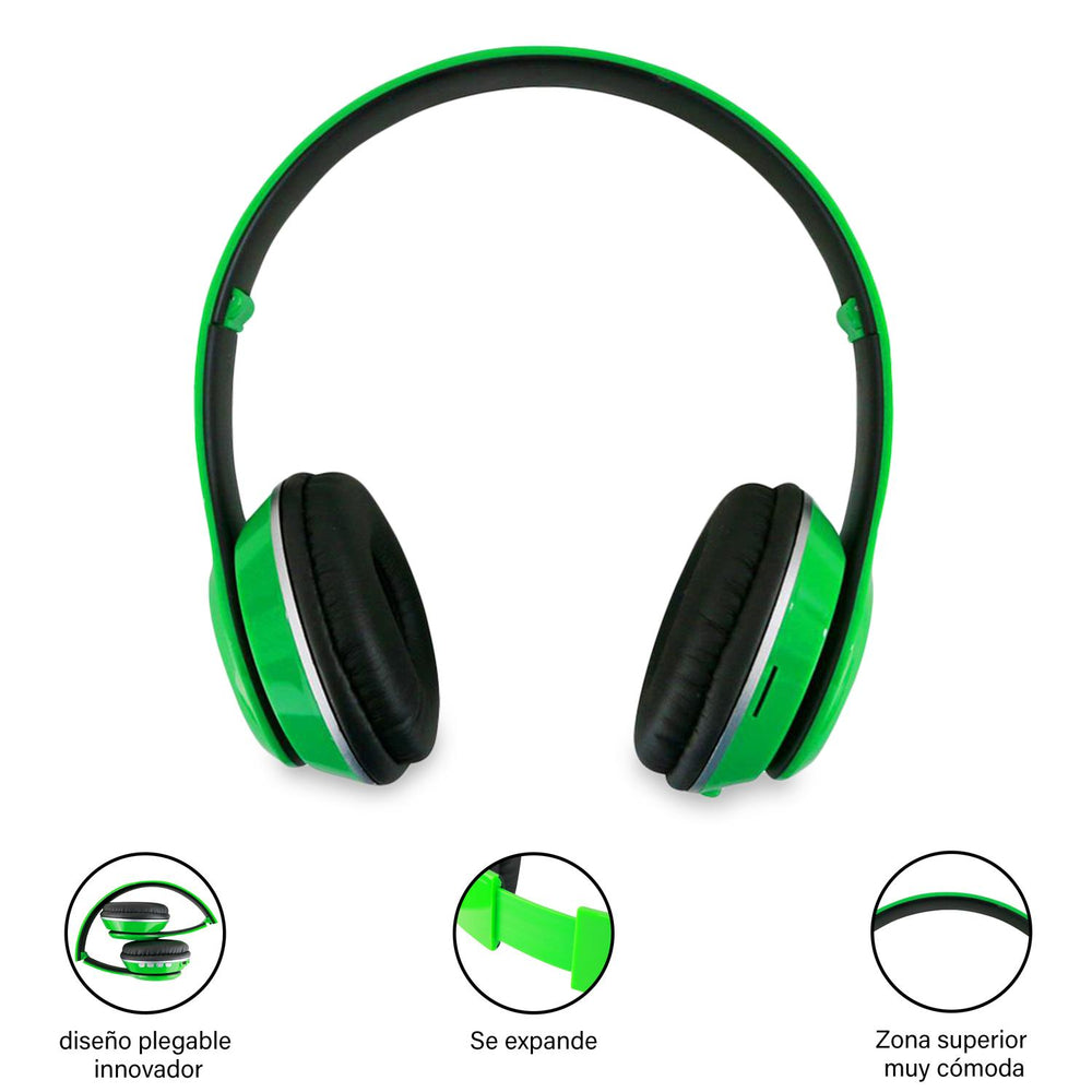 Audifonos inalámbricos bluetooth con micrófono BS-HPBT-02