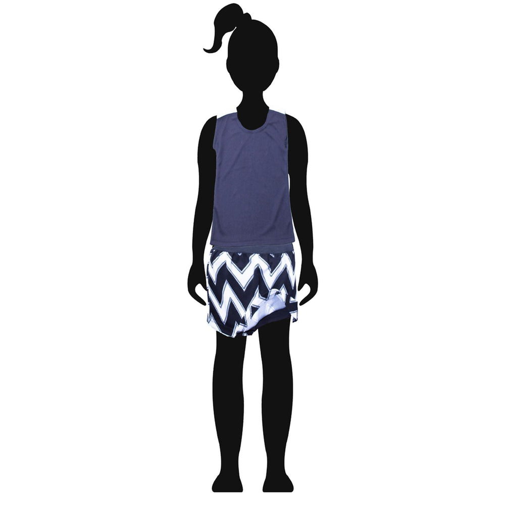 Ropa Deportiva para niña conjunto blusa/falda-short 010