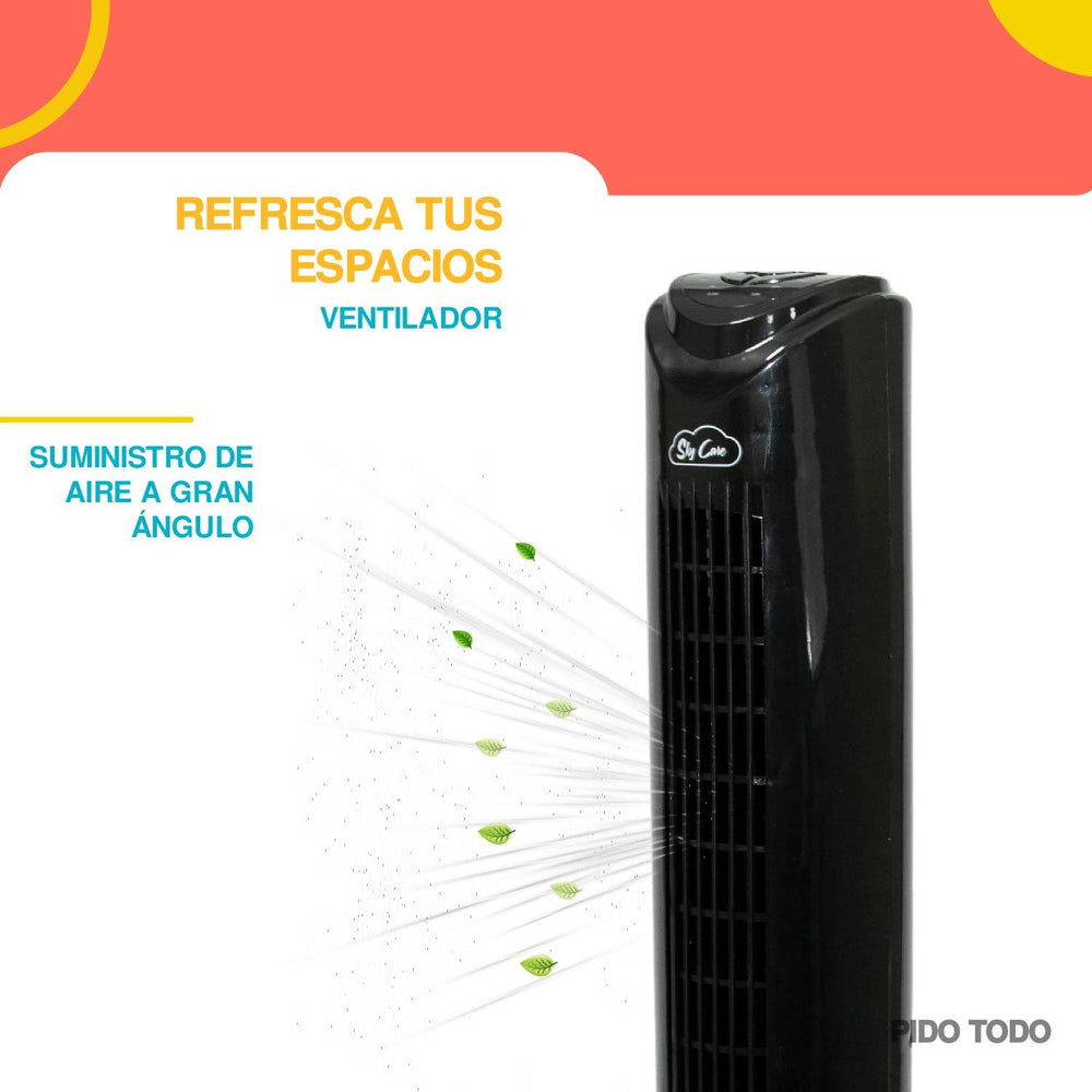 Abanico Ventilador Torre 83 CM Giratorio Control Remoto