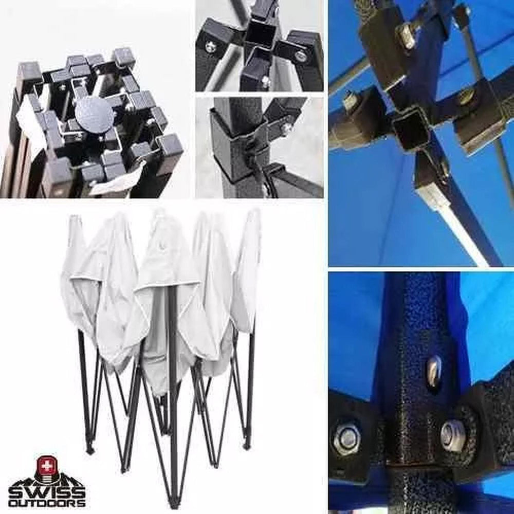 Toldo 3x6 Plegable Impermeable Para Exterior 26kgs