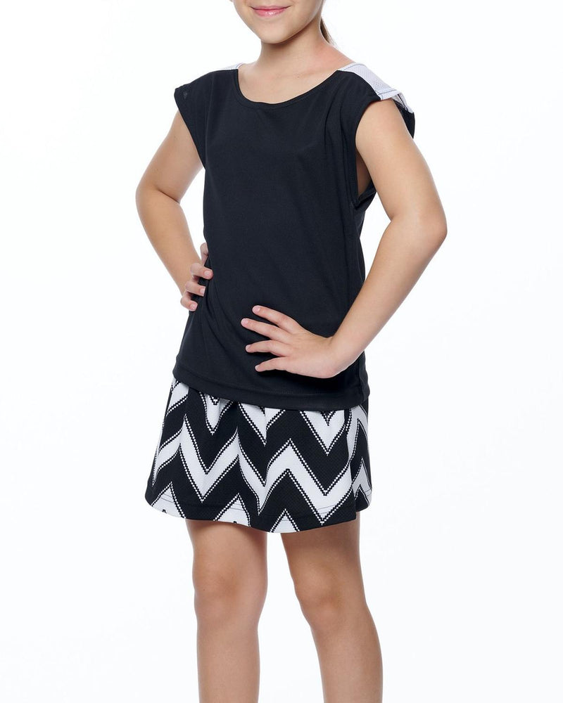 Ropa Deportiva para niña conjunto blusa/falda-short 010