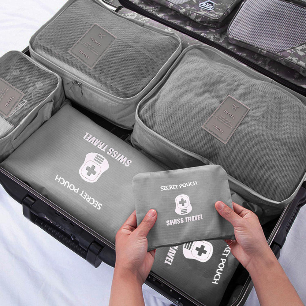 Set De 6 Organizadores De Poliester Para Ropa Swiss Travel