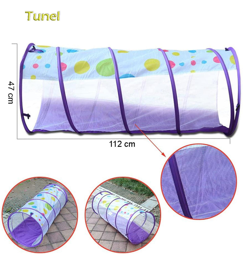Tunel Gusano Alberca de pelotas 3 en 1
