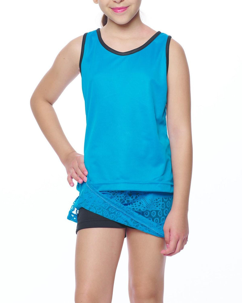 Ropa Deportiva para niña conjunto blusa/falda-short 002