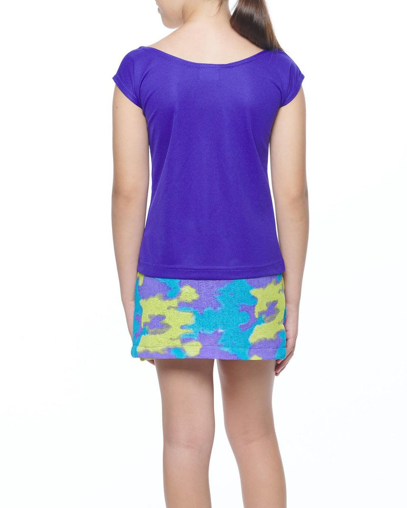 Ropa Deportiva para niña conjunto blusa/falda-short 003
