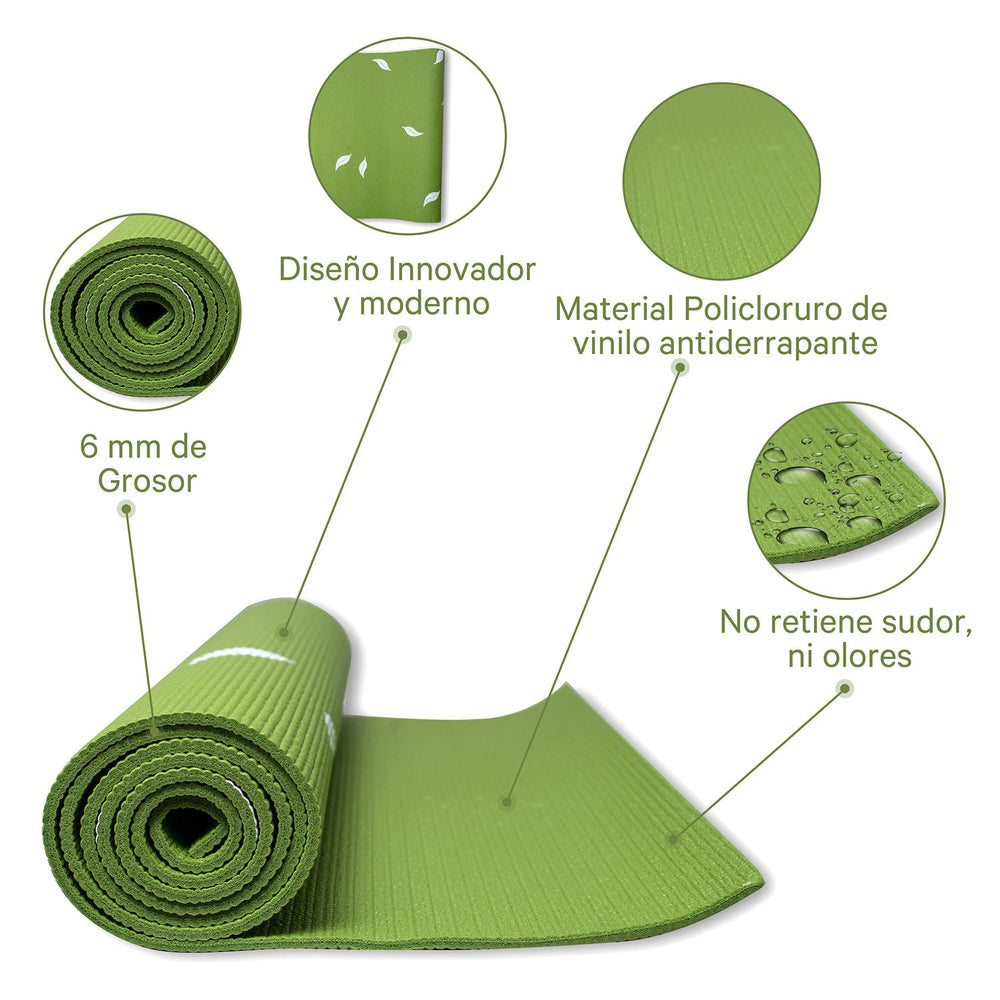 Tapete para practicar Yoga Fuxion Sports 6 mm YM6MM-1