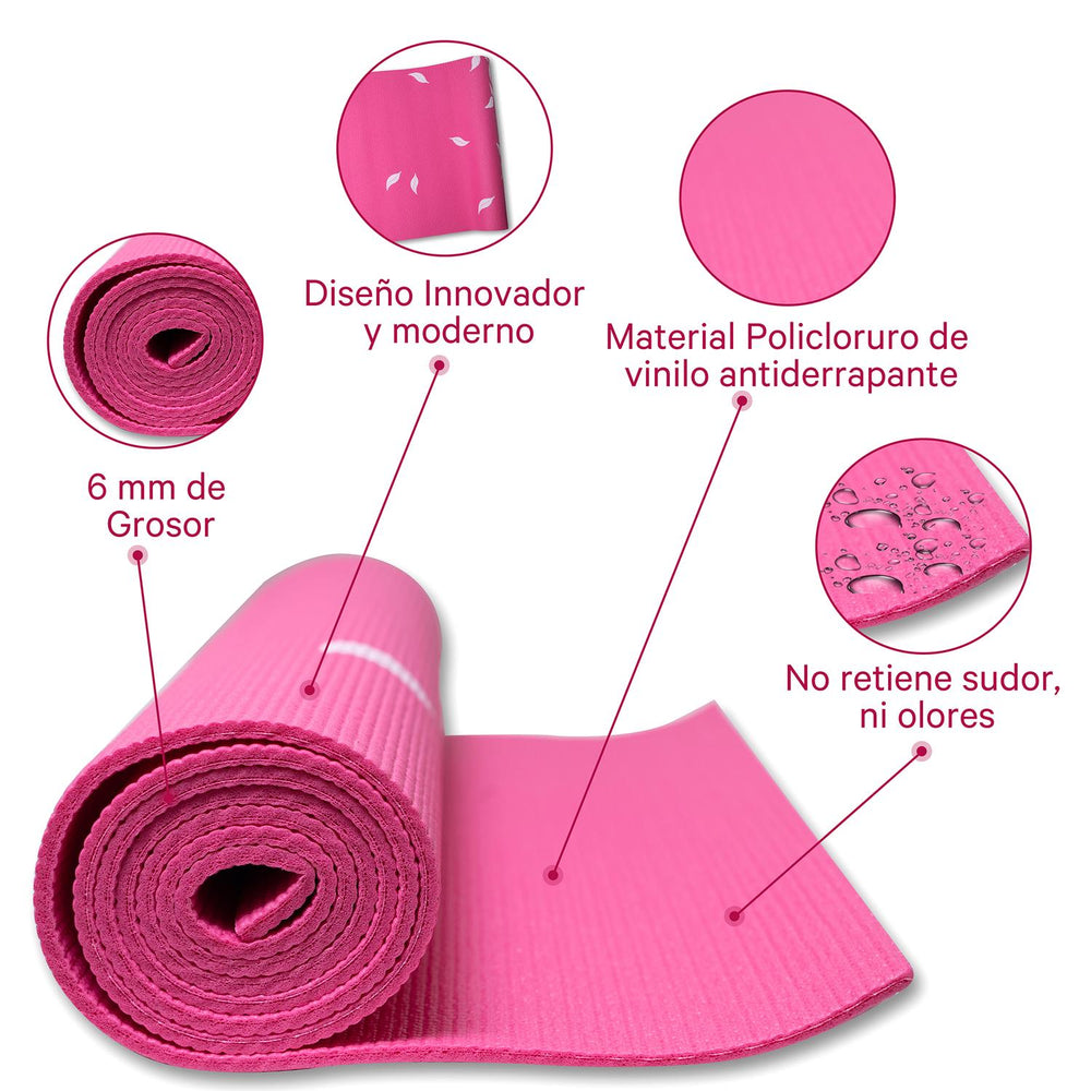 Tapete para practicar Yoga Fuxion Sports 6 mm YM6MM-1