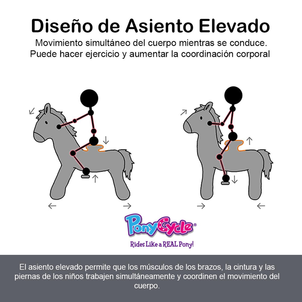 Caballito Montable Pony Cycle Con Ruedas De 3 a 5 años U324