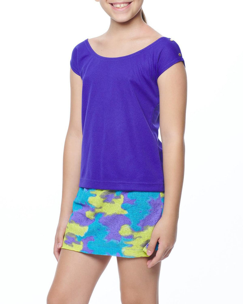 Ropa Deportiva para niña conjunto blusa/falda-short 003