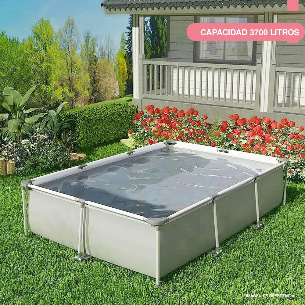 Alberca Piscina Rectangular Estructura de Acero 3.0m x 2.07m x 65cm