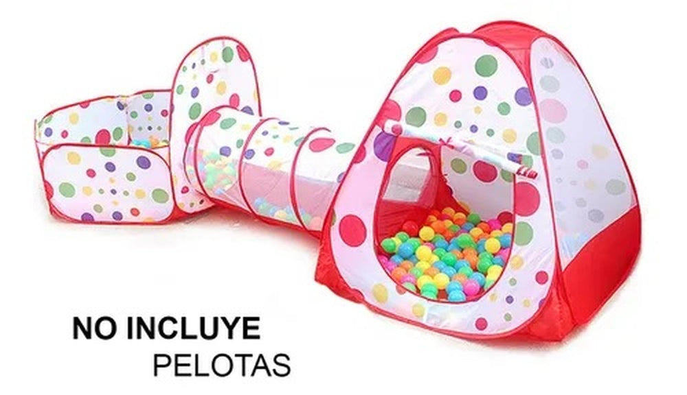 Tunel Gusano Alberca de pelotas 3 en 1