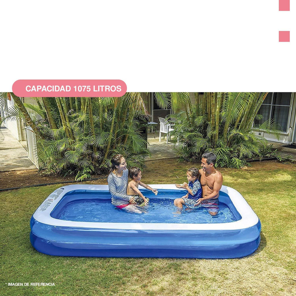Alberca Piscina Familiar Rectangular Inflable 305x183x50 cm