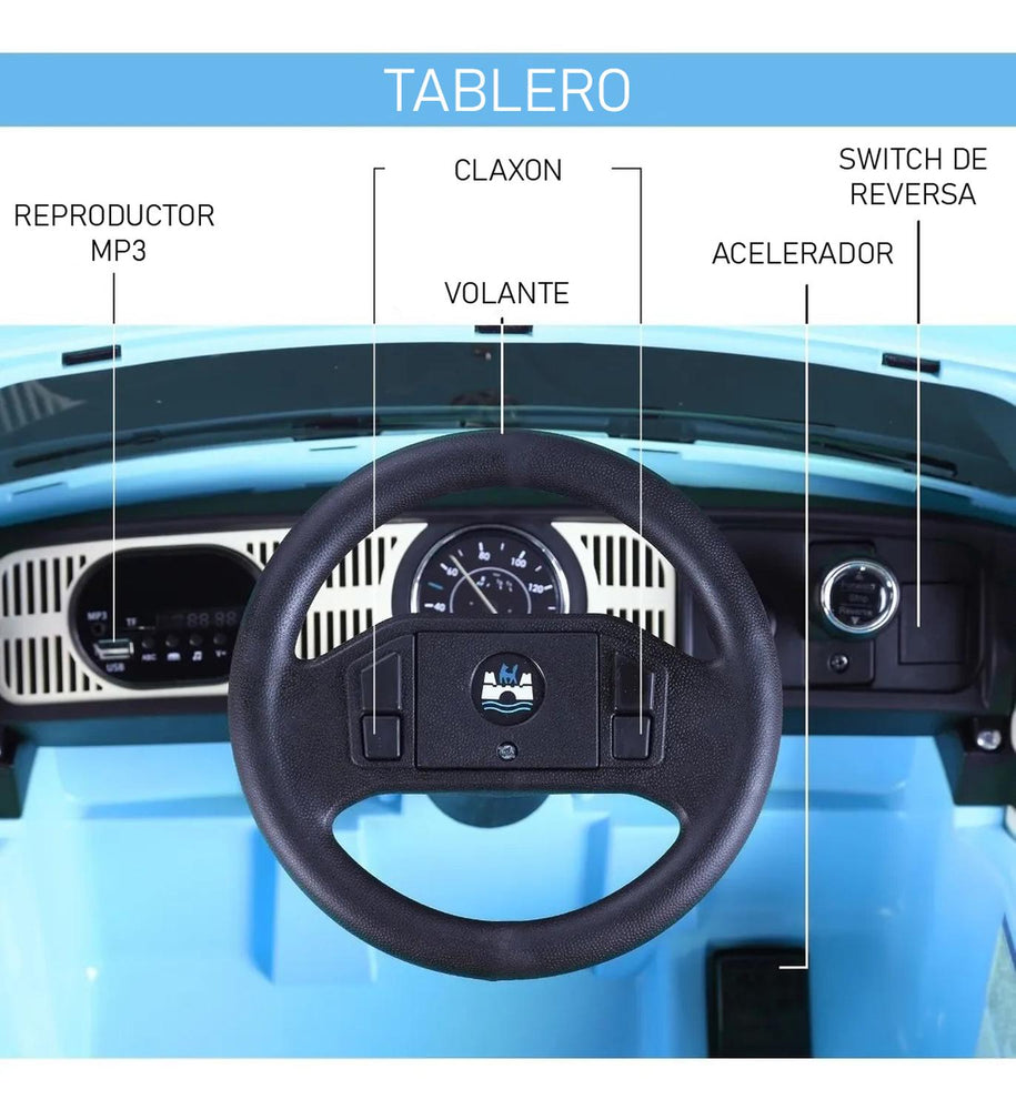 Carrito Montable Eléctrico Volkswagen Beetle 12v