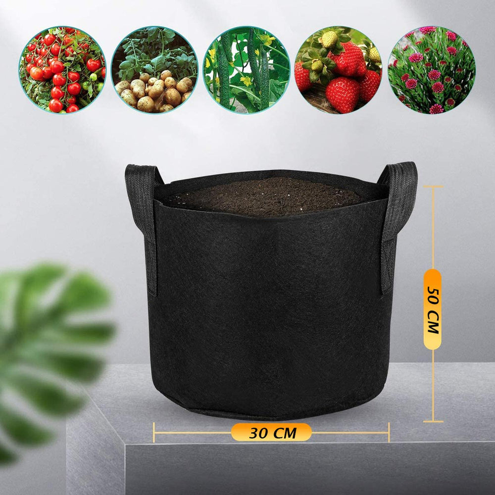Bolsa Cultivo Maceta Geotextil Elly Decor 5 Pack 15 Gallon