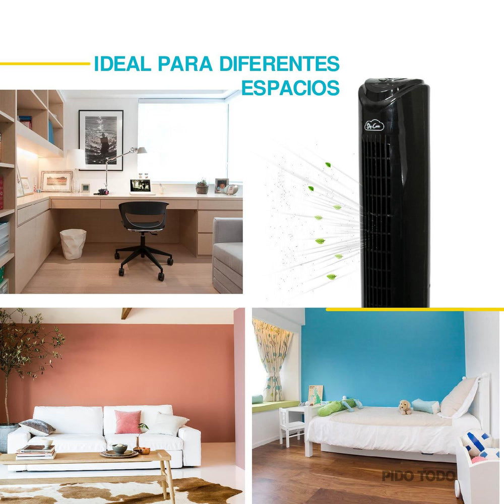 Abanico Ventilador Torre 83 CM Giratorio Control Remoto