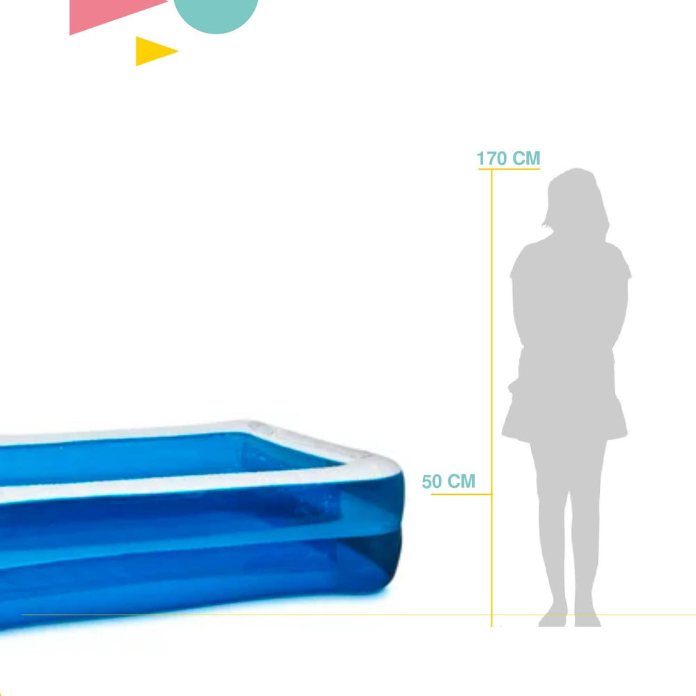 Alberca Piscina Familiar Rectangular Inflable 305x183x50 cm