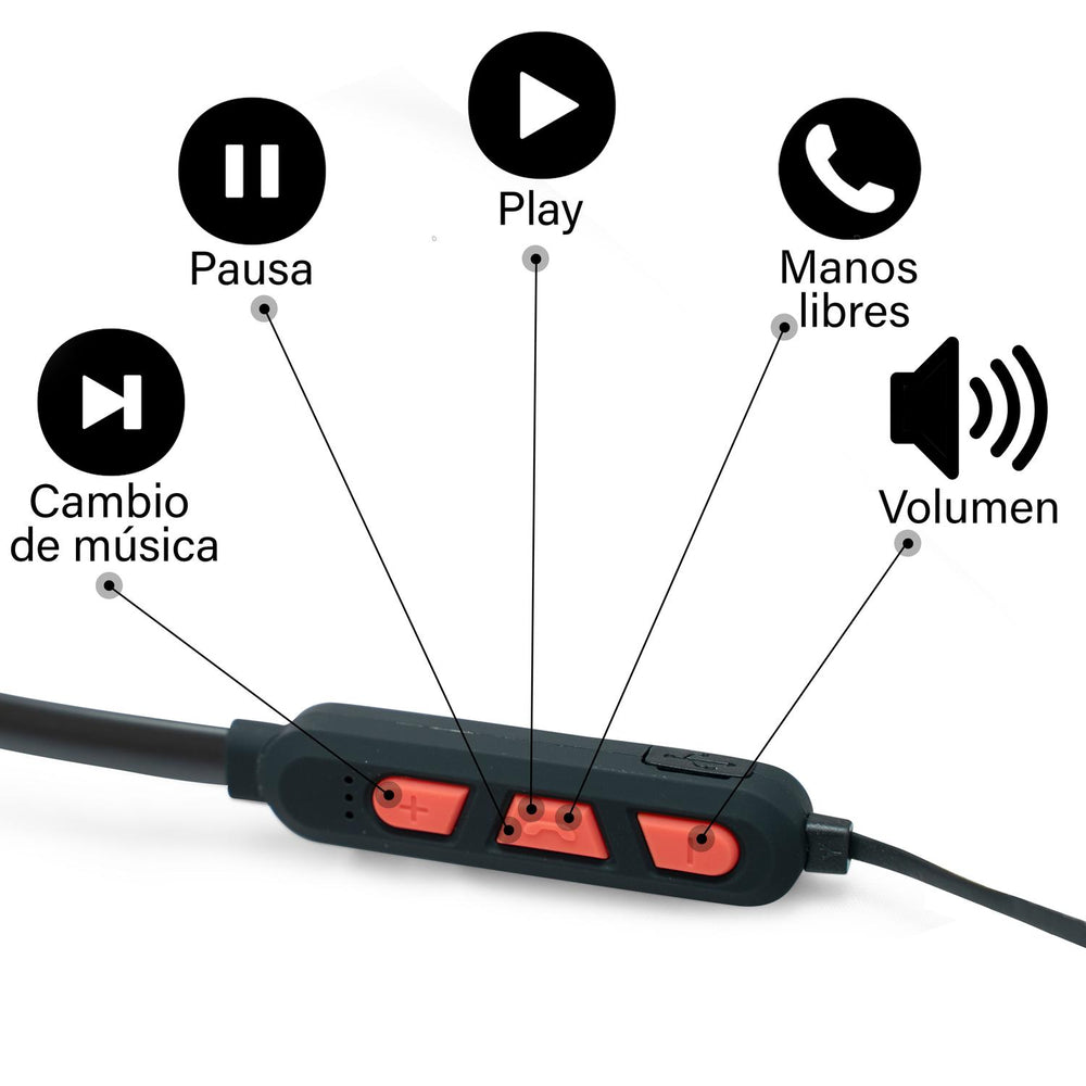 Audifonos inalámbricos bluetooth con microfono BS-EPBTS-01