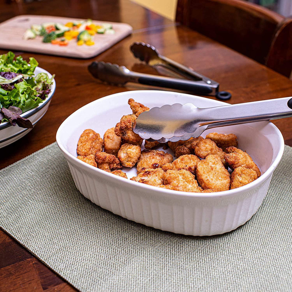 Juego de 2 pinzas de acero inoxidable para parrilla