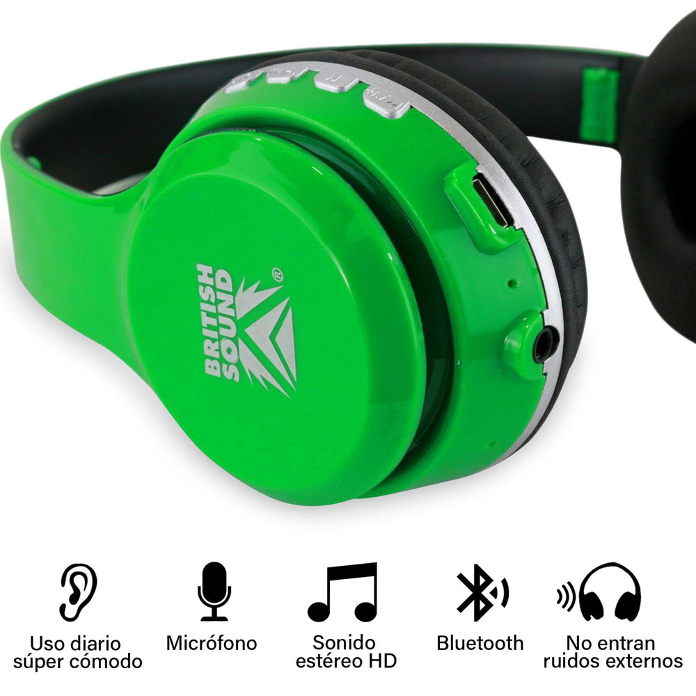 Audifonos inalámbricos bluetooth con micrófono BS-HPBT-02